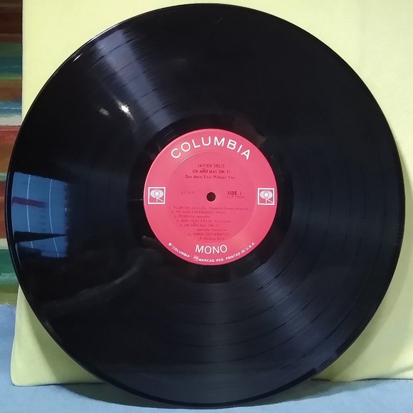 Javier Solis Un Ano Mas Sin Ti One More Year Without You 1964 Vinyl Record MONO - Picture 3 of 5